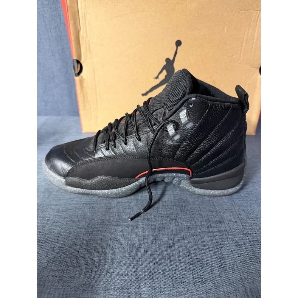 Nike Air Jordan 12  Retro Utility Black-Bright Crimson DC1062-006  Mens Size 8.5
